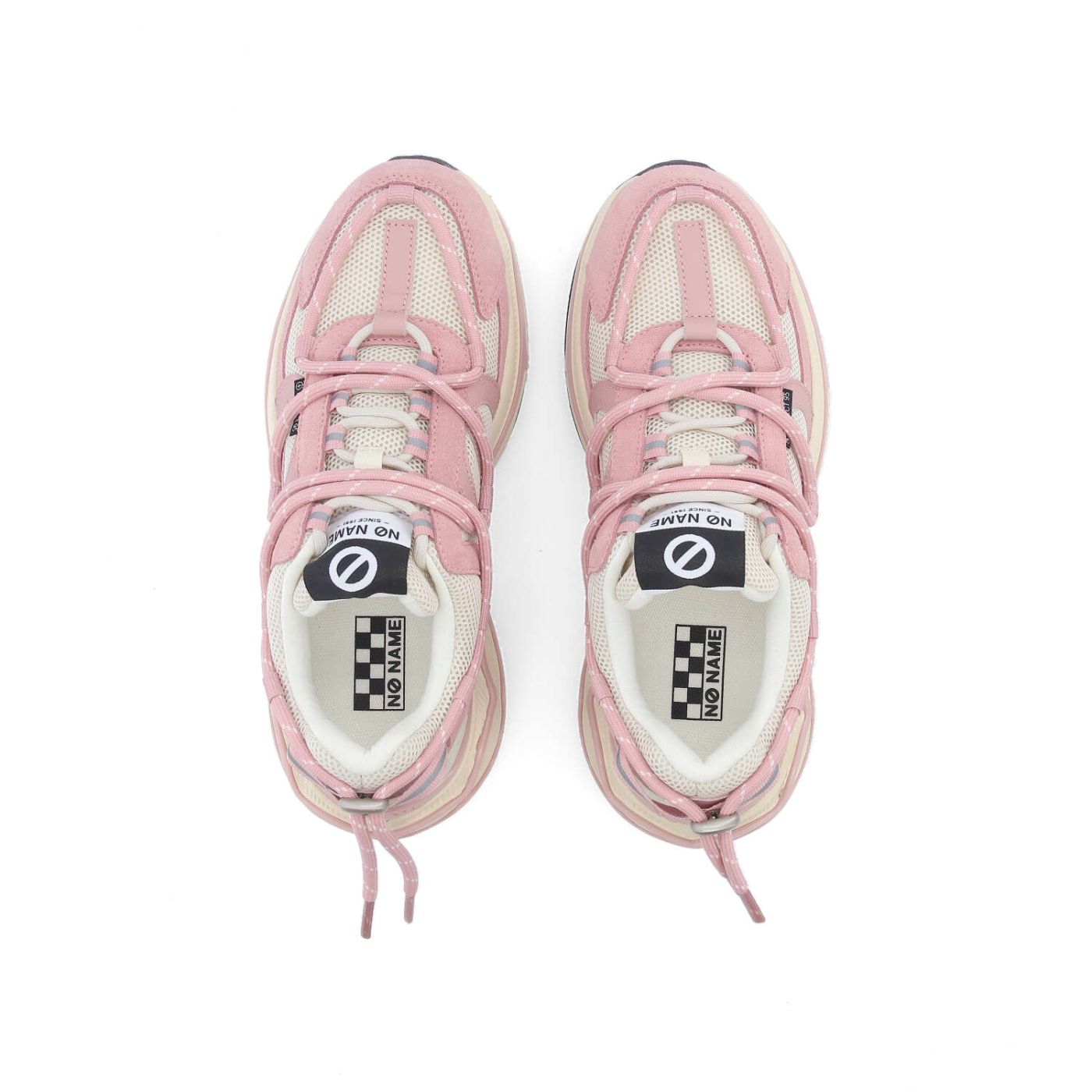 WILLO RUNNER W - MESH/SUEDE - BLANC CASSE/ROSE